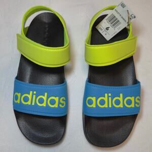Adidas Adilette Sandal K “Solar Yellow / Blue” - FY8850 | 6Y
